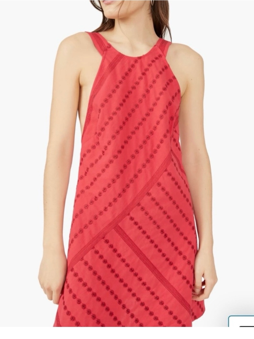 Free People Juni mini dress in Strawberry Spritz
